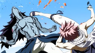 フェアリーテイル FAIRY TAIL ナツはガジルを叩き、頭を上げることすらできなくなったNatsu hit Gajeel and couldnt even raise his head [upl. by Sualakcin801]