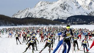 49 Engadin Skimarathon 2017  der Tag in 5 Minuten [upl. by Jallier]