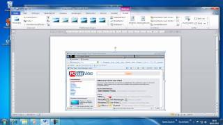 Word 2010  Screenshots direkt in Word erstellen und einfügen [upl. by Simdars621]