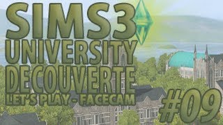 ON PUE  D  Lets play the Sims 3  University  Part 09 [upl. by Dadirac]