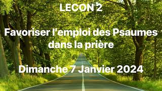 LECON 2 Favoriser l’emploi des Psaumes dans la prière [upl. by Garald]