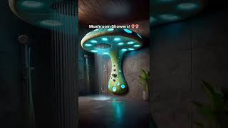 I need a mushroom shower immediately 🍄🍄mushrooms mushroomart bathroommakeover interiordesign [upl. by Nodnnarb]