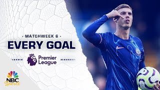 Every Premier League goal from Matchweek 6 202425  NBC Sports [upl. by Amek]