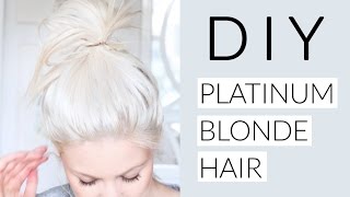 DIY Icy White Platinum Blonde Hair Tutorial [upl. by Eniluap455]