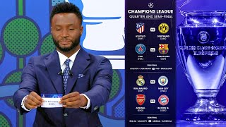 OFFICIAL UEFA Champions League QuarterFinals Draw Results  Full Fixtures  UCL 2024 Reactions [upl. by Harak]