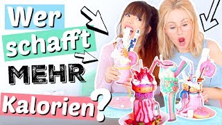 Wer schafft 10 000 KALORIEN MONSTER SHAKE 🍧 ViktoriaSarina [upl. by Enidaj]