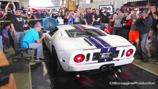 Twin Turbo Ford GT1000  Crazy dyno pull 1000whp TX2K [upl. by Mattheus]