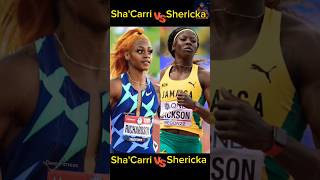 ShaCarri Richardson Vs Shericka Jackson  Viral Athletic girl😻 shorts trending runner athletics [upl. by Teragramyram]