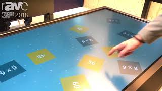 ISE 2018 Prowise Demos Its Mobile HeightAdjustable Table or LectureInOne [upl. by Swayder]