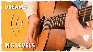 Add Percussive Strumming To This 2 Chord Classic Dreams Fleetwood Mac In 5 Levels [upl. by Suzi]