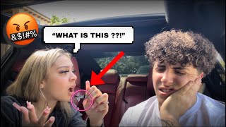 ANOTHER GIRLS LASHES IN MY CAR PRANK She Cried [upl. by Adair]