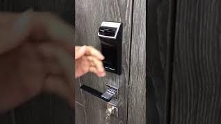 How to unlock your main door by using Gateman WF 20 Fingerprint Digital Lock [upl. by Enneirda]