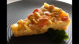 Rhabarber  Flammerie Kuchen [upl. by Alexina]