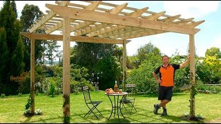 How to Build a Pergola  Mitre 10 Easy As DIY [upl. by Oswal]