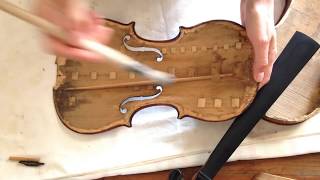 ♪♫ Repair Xaver Kerschensteiner violin バイオリン скрипка 小提琴 [upl. by Weidner147]