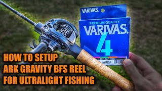 How to Setup Ark Gravity BFS Reel for UL Fishing on Tsurinoya Dragon C602UL Rod for Beginners [upl. by Kermie756]