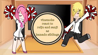 Vinsmoke react to reiju and sanji as kamado siblings [upl. by Thier]