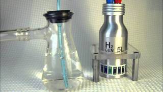 Hydrogen Generator with catalyzed hydrolysis of sodium borohydride NaBH4 [upl. by Fries395]