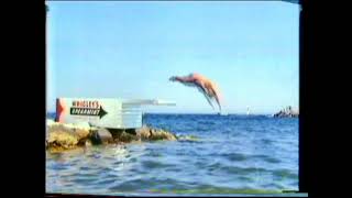 Wrigleys Spearmint Gum  TV Advert Commercial  Beach  1980s [upl. by Rodd]