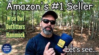 My First Impression of Amazons 1 Selling Hammock The Wise Owl Outfitters Hammock [upl. by Krilov832]