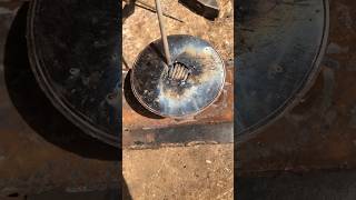 Welder’s secret trick for large gap in thin metal shortsvideo viral welding [upl. by Jada618]