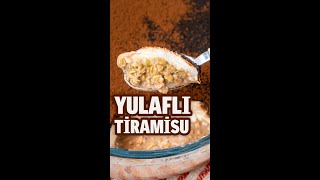 Tiramisu tadında fit tatlı YULAFLI TİRAMİSU 💪 [upl. by Eiramllij]