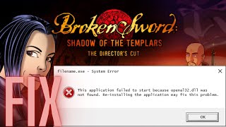 Broken Sword 1 OpenAL  FIX [upl. by Kania]