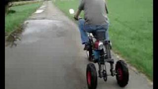 insane diesel trike  motorcycle  moped with chinese changfa [upl. by Yerdna]