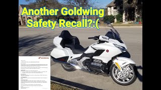 Another Honda Goldwing Recall  Vote [upl. by Nylhtak]