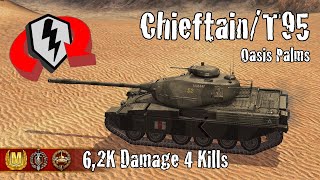 ChieftainT95  62K Damage 4 Kills  WoT Blitz Replays [upl. by Latreshia]