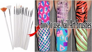 How to use Nail Art brushes  best Nail Art brushes for beginners  Store2508 [upl. by Neelyar757]