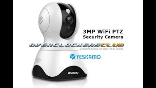 Yeskamo Indoor 3MP PTZ WiFi Camera [upl. by Eilrahs757]