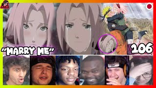 quotSakura Confesses Love for Narutoquot Naruto Shippuden Episode 106 REACTION MASHUP [upl. by Boyt]