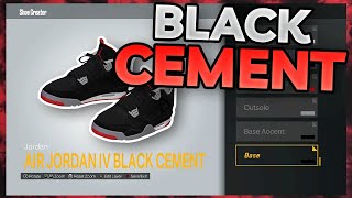 HOW TO MAKE Air Jordan 4 quotBlack Cementquot IN NBA 2K23 NBA 2K23 Shoe Creator [upl. by Imak409]