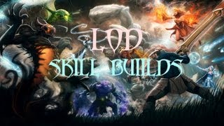 Dota  LoD Skills Builds One Hit Kill Combo Ranged [upl. by Atilamrac]