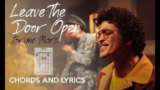 Bruno Mars Anderson Paak  Leave The Door Open Lyrics And Chords [upl. by Yltneb]