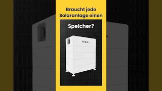 Braucht jede Solaranlage einen Speicher [upl. by Eioj]