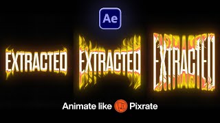 Dynamic Text Animation Like Pixrate in After Effects [upl. by Eivol]