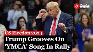 US Election 2024 Donald Trump Concludes Georgia Rally With YMCA Groove Supporters Share Views [upl. by Dareen]