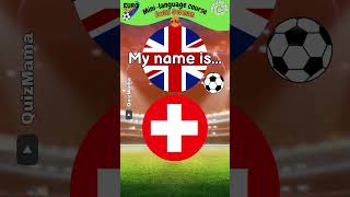 EURO 2024  Mini Language Course 14 SWISS GERMAN shorts quiz euro2024 switzerland [upl. by Aland945]