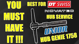 UNIOR HUB GENIE 1758  Best Tool For DT 350 And NOVATEC Hubs [upl. by Enileve]