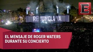 Así se vivió el concierto de Roger Waters en el Zócalo Capitalino [upl. by Griffiths]