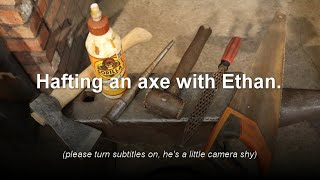 Hafting an axe with Ethan [upl. by Ramsay712]