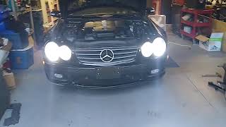 2003 Mercedes SL500 update New headlights and a few extras [upl. by Aronaele435]