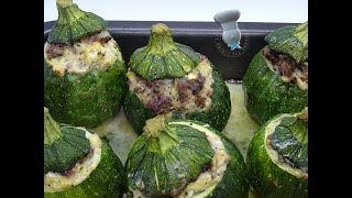 Recette de courgettes farcies au brocciu et au figatelli [upl. by Malcah694]