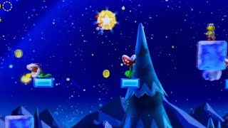 Layer Cake DesertSecret level Pirahna Plants On IceAll Star CoinsNew Super Mario Bros U Deluxe [upl. by Erastus]