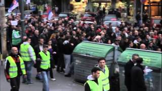 MASS PROTESTS IN BELGRADE BECAUSE OF ELECTION THEFT [upl. by Sami65]