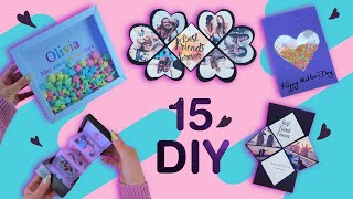 15 GIFT IDEAS FOR YOUR LOVED ONES  BFF GIFT Cards and more by GIRL CRAFTS [upl. by Brote]