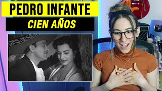 EXTRANJERA REACCIONA a PEDRO INFANTE  Cien Años [upl. by Rice]