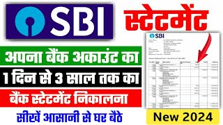 Sbi bank statement kaise nikale  How to download sbi bank statement online  Bank statement  Sbi [upl. by Anihsat]